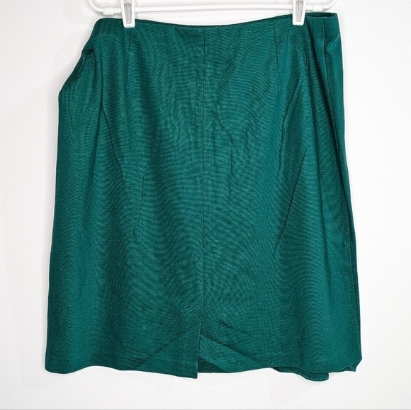 ✨3/$15 J Jill green stretch skirt LP - Picture 4 of 7